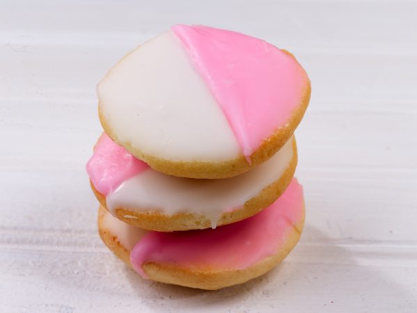Pink and White cookies