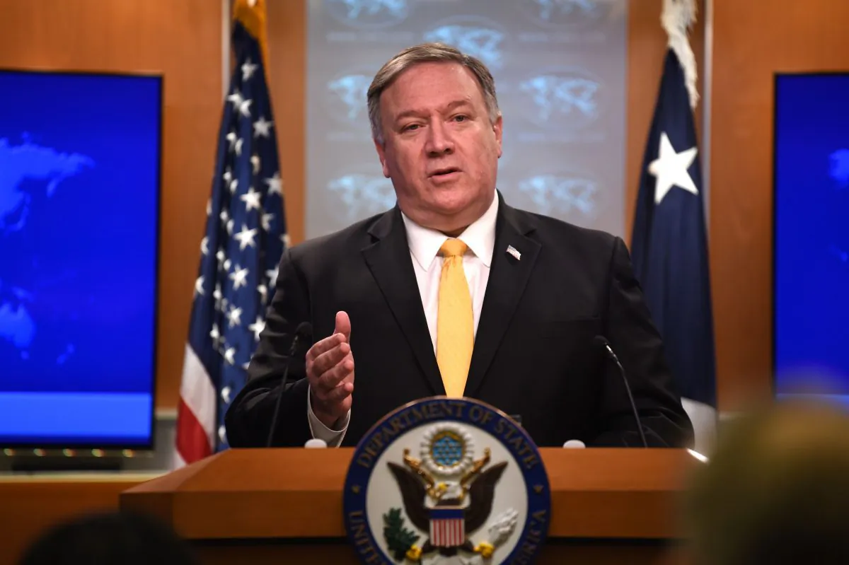 Secretary of State Mike Pompeo holds a news briefing at the State Department in Washington on Feb. 1, 2019. (Eric Baradat/AFP/Getty Images)