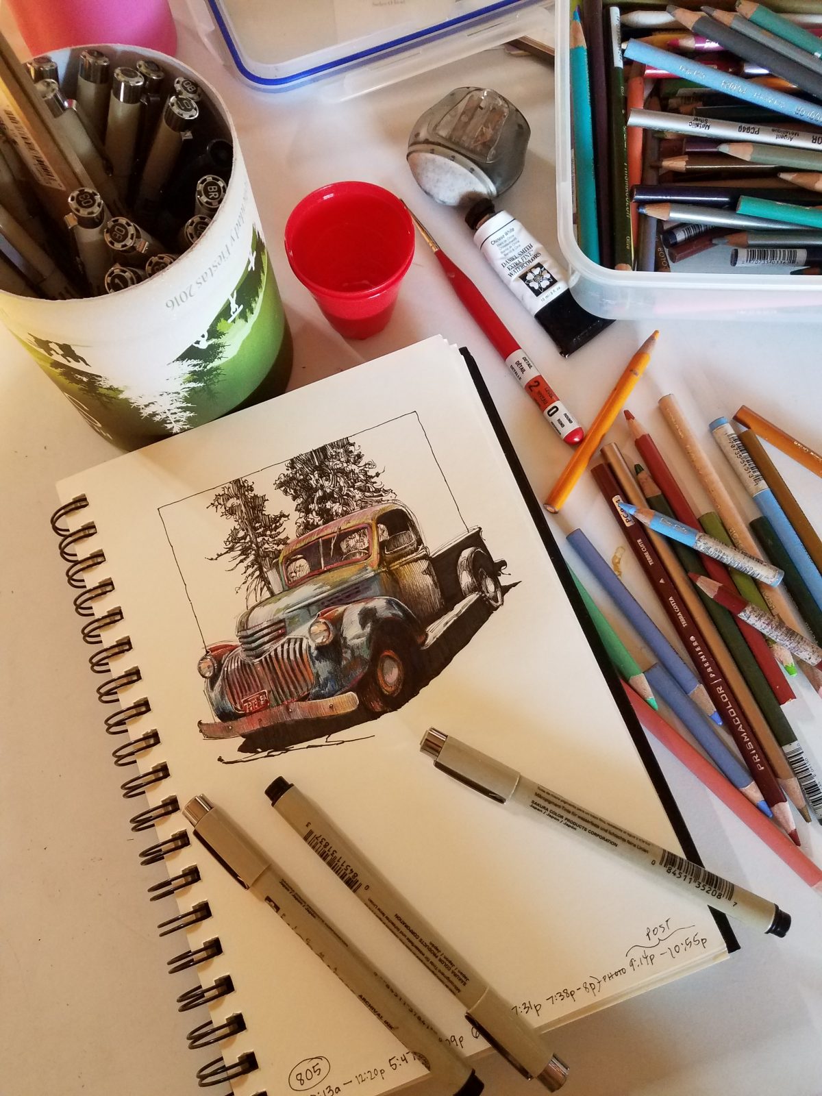 Sketchbook Supplies — Charlene Collins Freeman Art