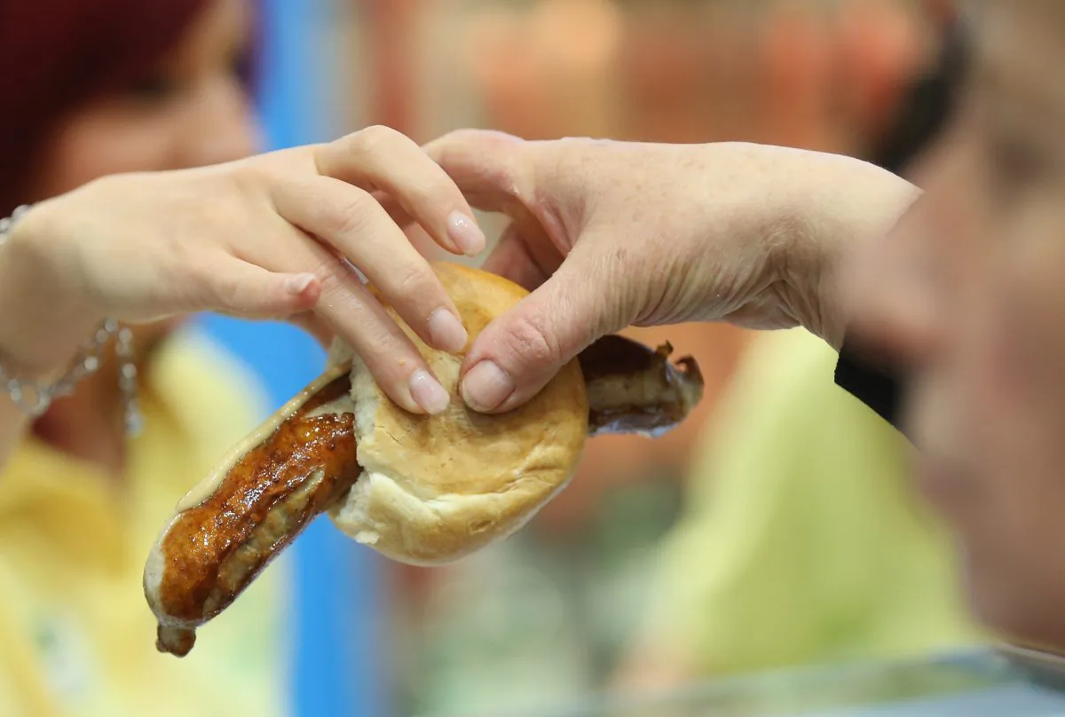 A Thuringian bratwurst sausage in Berlin on Jan. 18, 2013. (Sean Gallup/Getty Images)