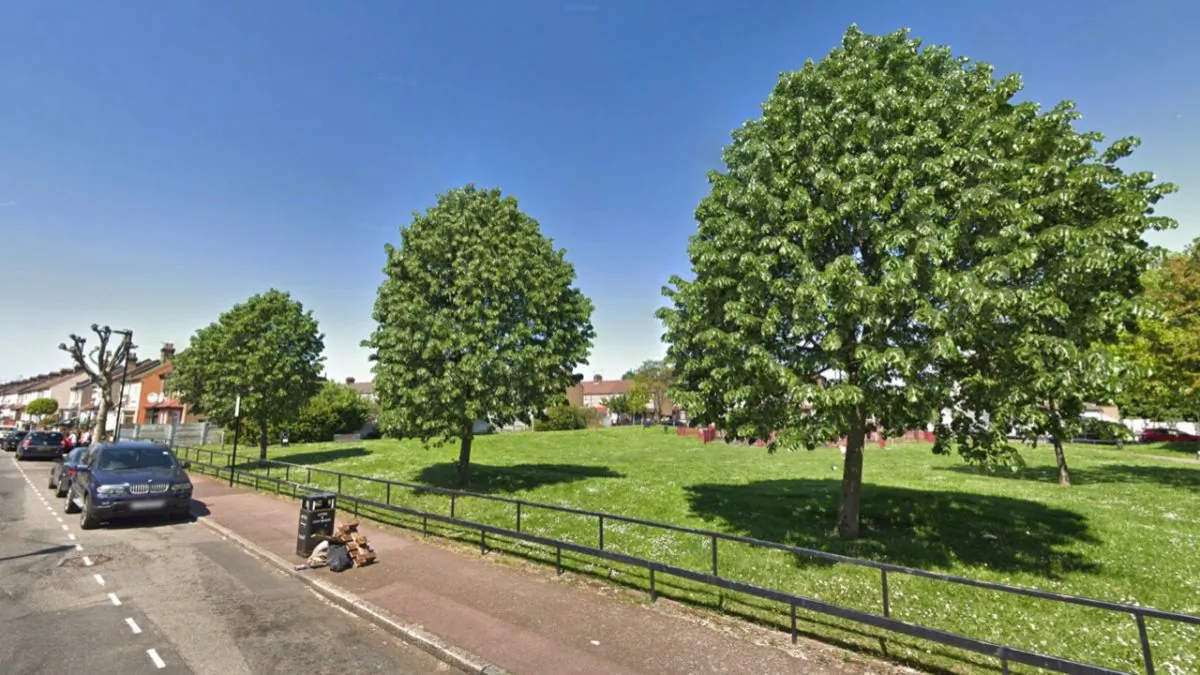 Children's Play Park in London where a baby was found abandoned, on Jan. 31, 2019. (Image via Google Maps)