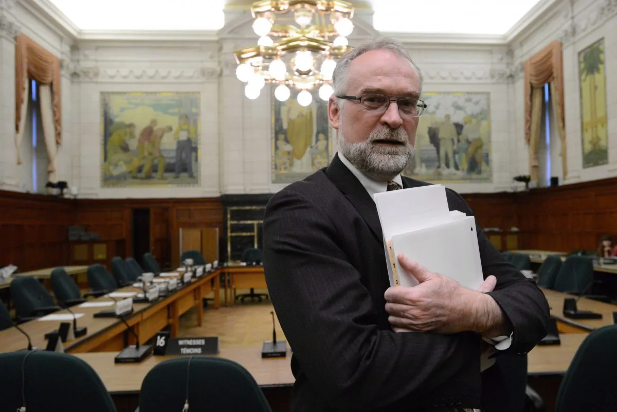 Auditor General Michael Ferguson appears at Commons public accounts committee to discuss the Fall 2012 Report of the Auditor General on Parliament Hill in Ottawa on Oct. 25, 2012. (The Canadian Press/Sean Kilpatrick)