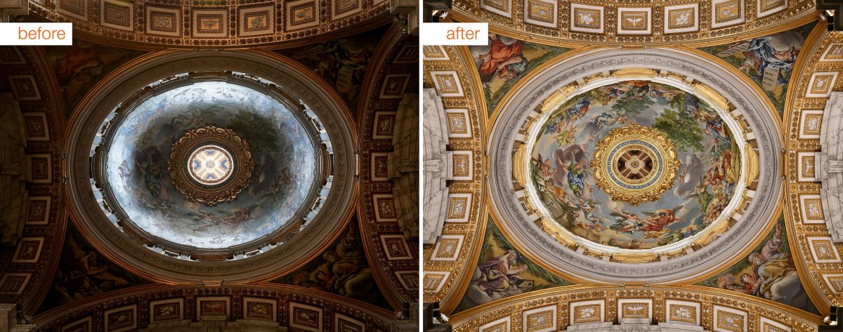 Two domes in basilica