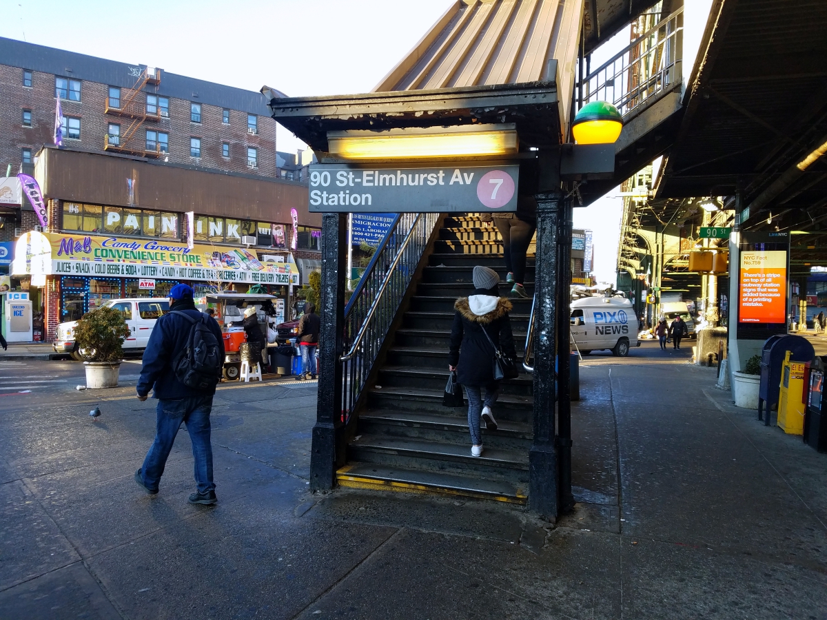 90th Street subway station in Queens.