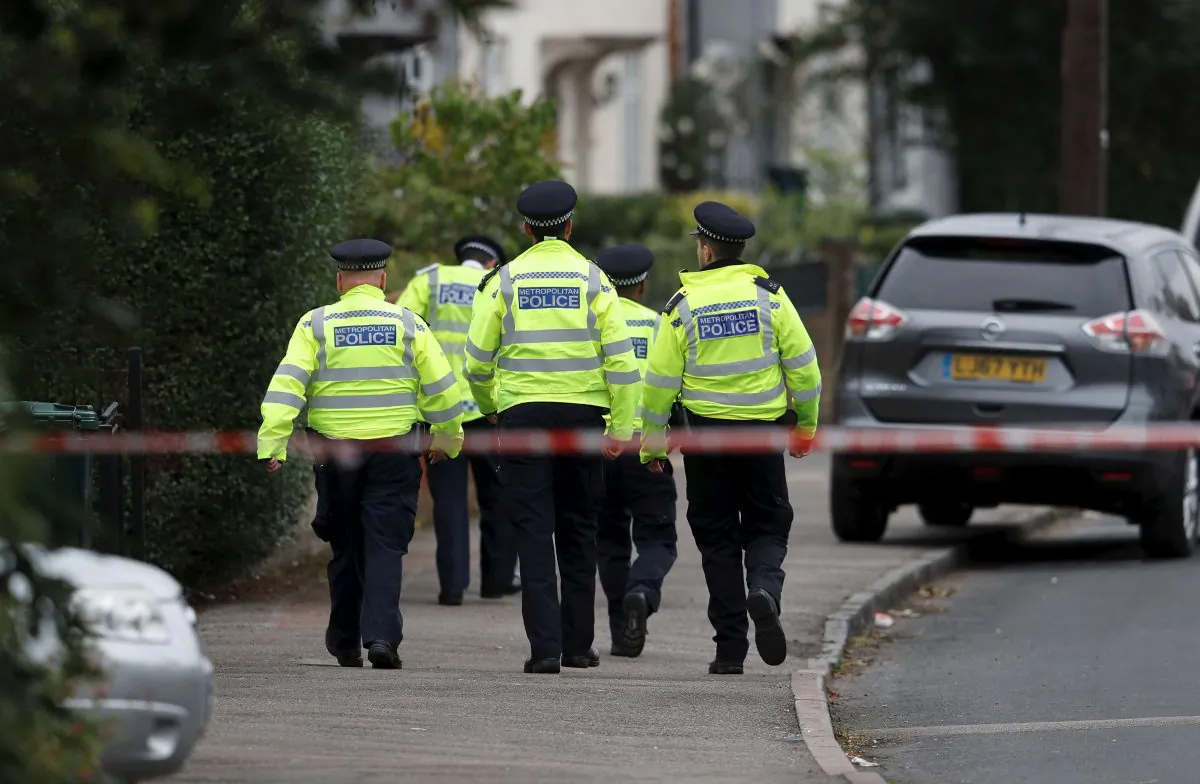Police officers on duty in the United Kingdom, on Sept. 17, 2017. (Peter Nicholls/Reuters)