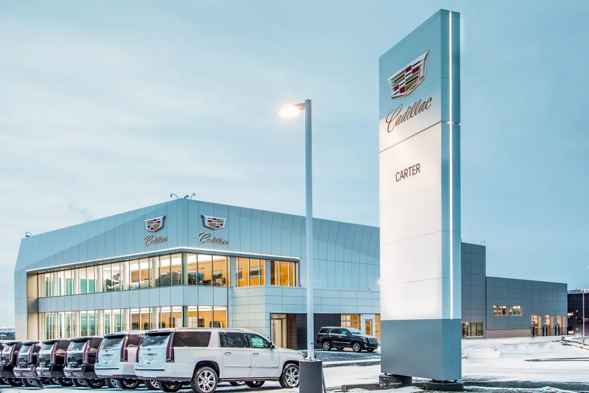 Carter Cadillac, the first exclusive dealer location in North America under 

new brand architecture opens in Calgary. (Cadillac Canada/Neil Zeller)