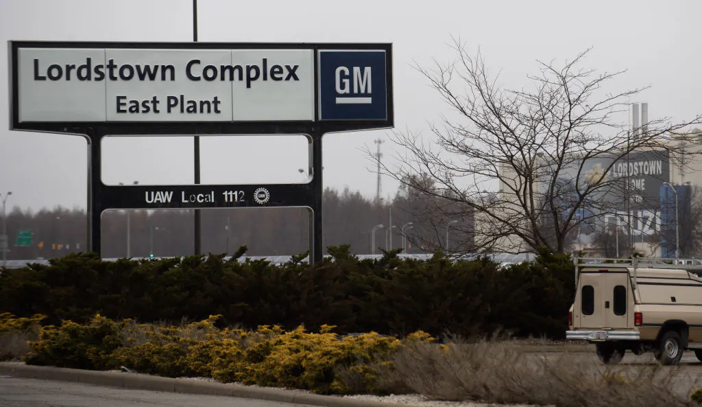 An exterior view of the GM Lordstown Plant in Lordstown, Ohio, on Nov. 26, 2018. (Jeff Swensen/Getty Images)