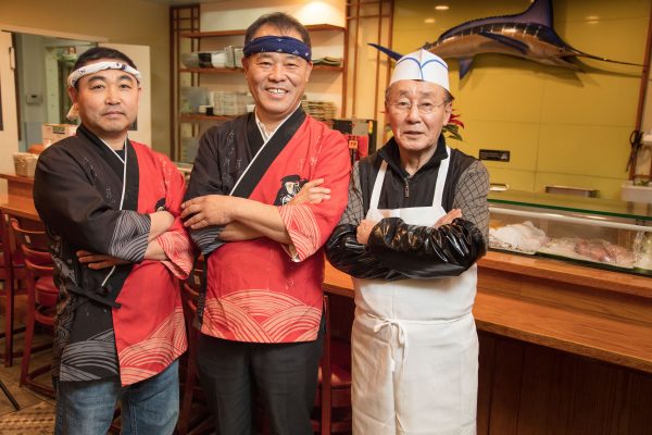 Owner Kyung Ho Lee and chef pong song oh of Golden Sushi