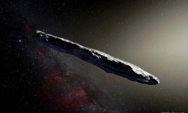 artist's impression of Oumuamua