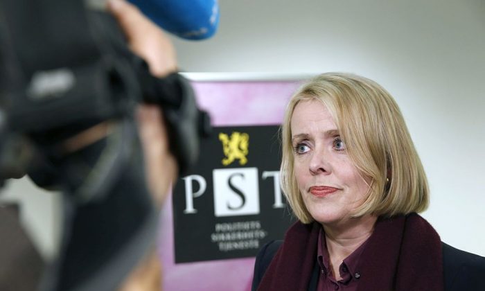 Marie Benedicte Bjornland, head of the Norwegian police security and domestic intelligence service PST, addresses the media in Oslo, on Dec. 13, 2014. (Terje Bendiksby/AFP/Getty Images)