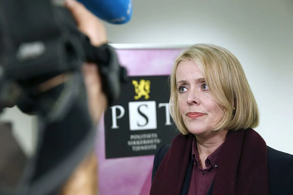 Marie Benedicte Bjornland, head of the Norwegian police security and domestic intelligence service PST, addresses the media in Oslo, on Dec. 13, 2014. (Terje Bendiksby/AFP/Getty Images)
