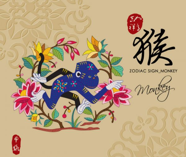 12 Chinese zodiac signs - Monkey