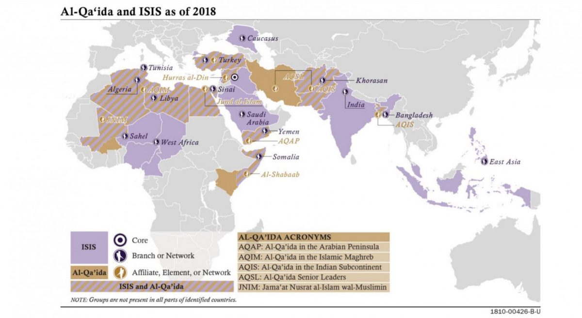 Where ISIS is in the world