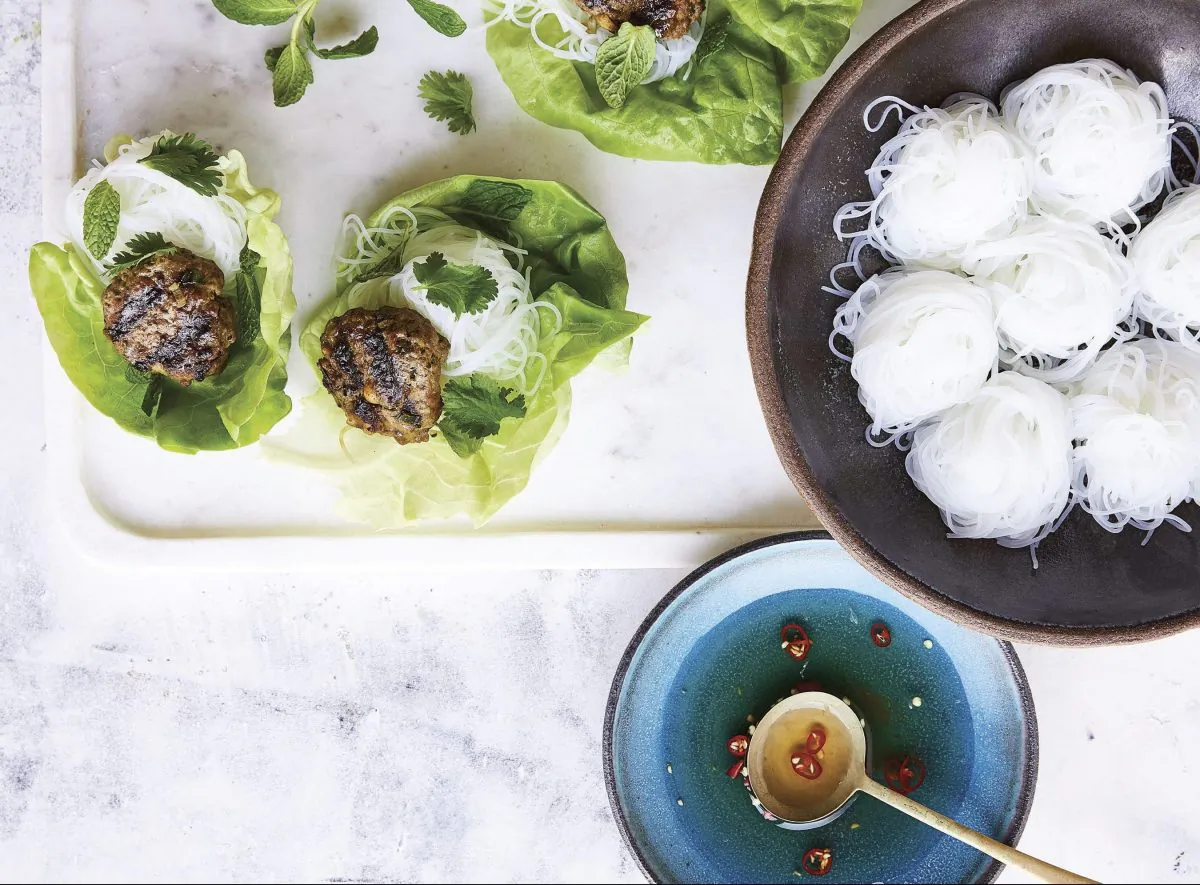 Lettuce wraps are an easy and shareable way to eat Vietnamese. (Aubrie Pick)