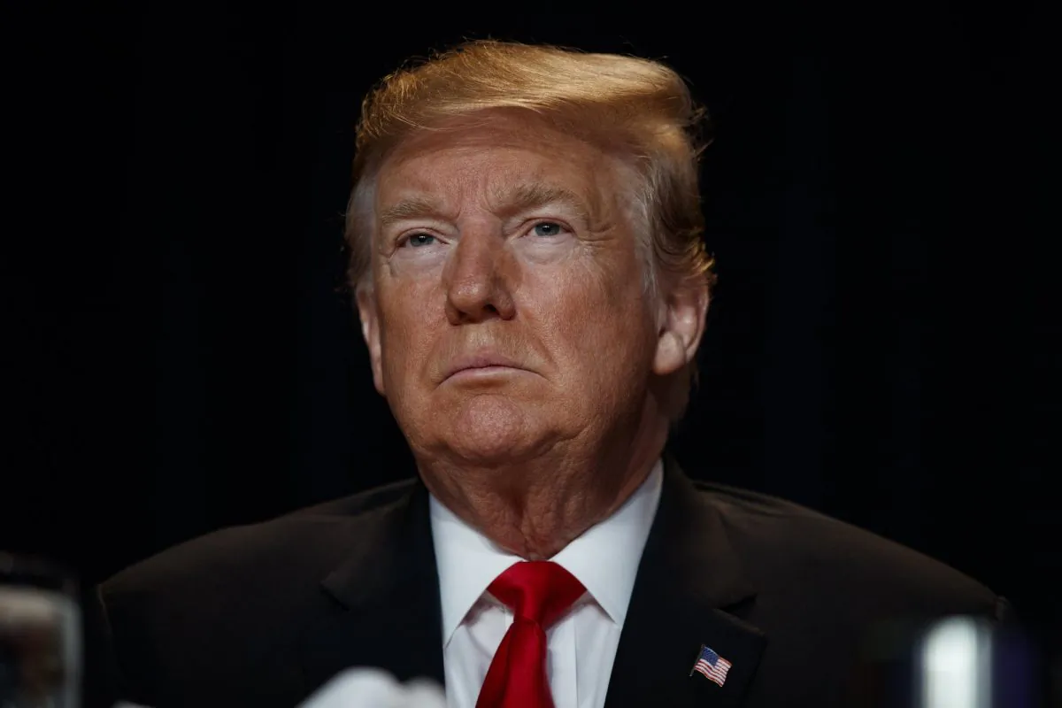 President Donald Trump listens during the National Prayer Breakfast, in Washington,on Feb. 7, 2019. (AP Photo/ Evan Vucci)