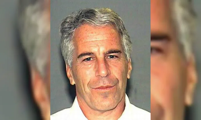 Jeffrey Epstein in a booking photograph in Palm Beach, Florida, on July 27, 2006. (Palm Beach Sheriff's Office)