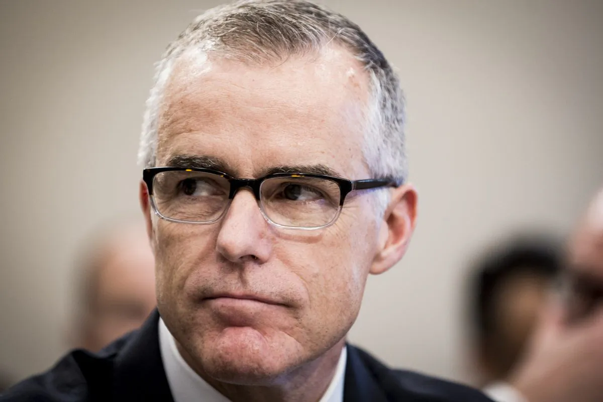 WASHINGTON, DC - JUNE 21: Andrew McCabe testifies before a House Appropriations subcommittee meeting on the FBI's budget requests for FY2018 in Washington, DC, on June 21, 2017. (Photo by Pete Marovich/Getty Images)