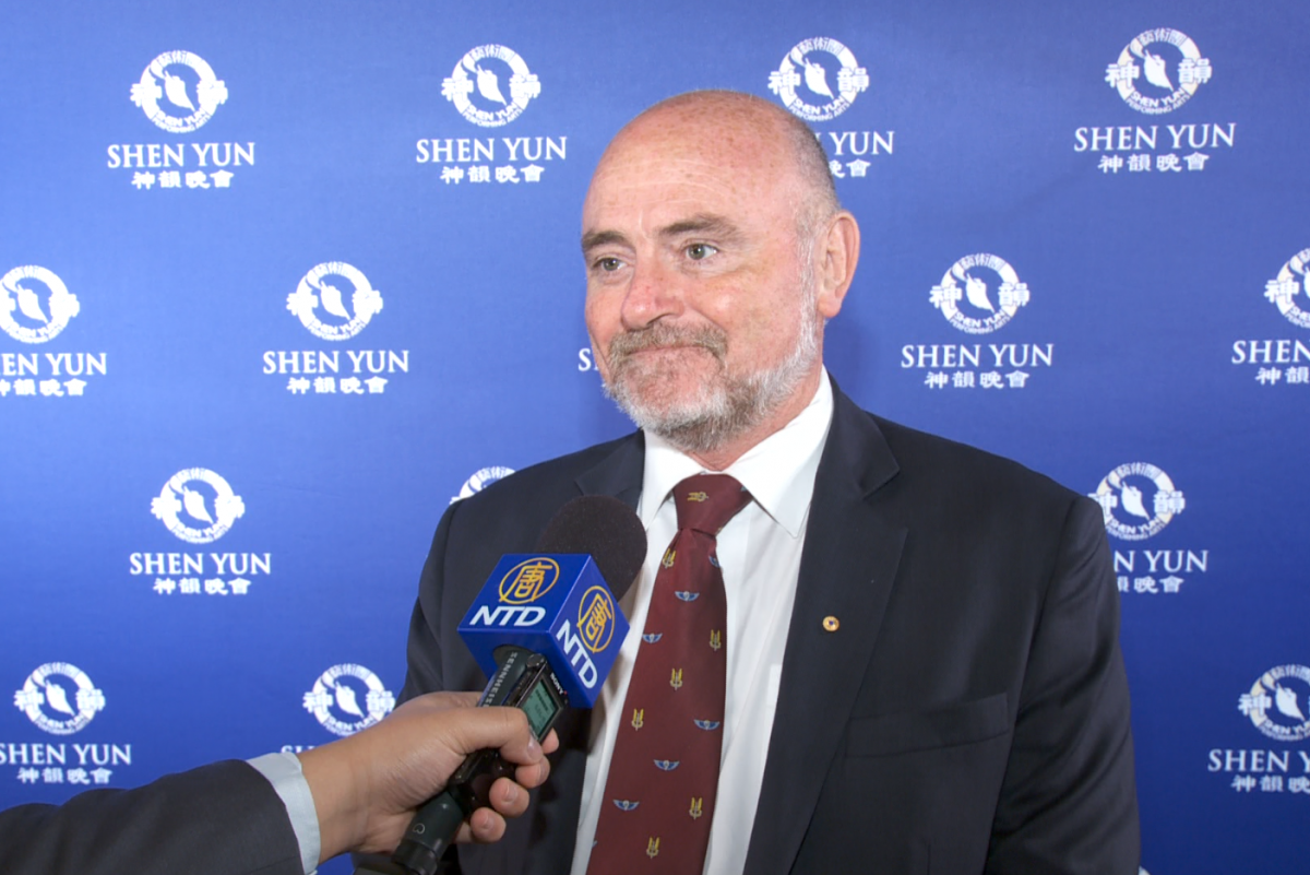 Kevin Bailey, a senate candidate for the Conservatives Party, enjoyed Shen Yun Performing Arts at Melbourne's Regent Theatre, Australia, on Feb. 9. (NTD Television)