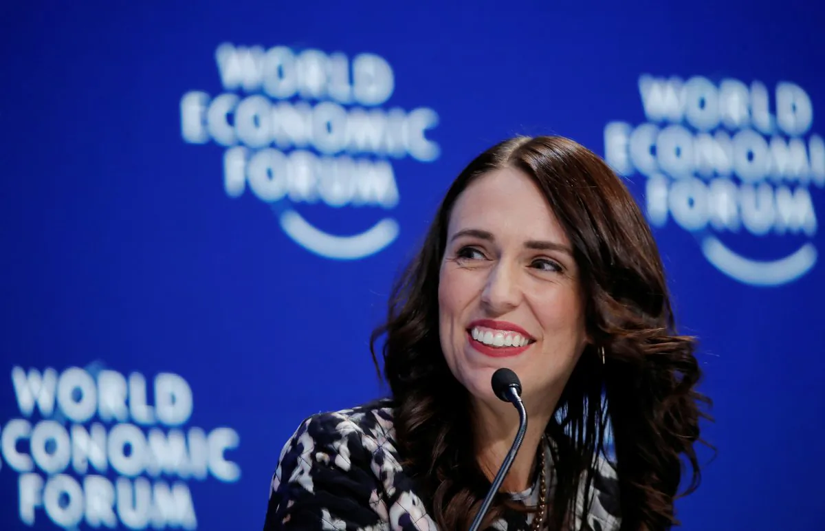 New Zealand's Prime Minister Jacinda Ardern smiles as she attends the World Economic Forum (WEF) annual meeting in Davos, Switzerland on Jan. 22, 2019. (Arnd Wiegmann/Reuters)
