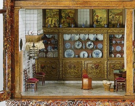 the kitchen of the Oortman dollhouse