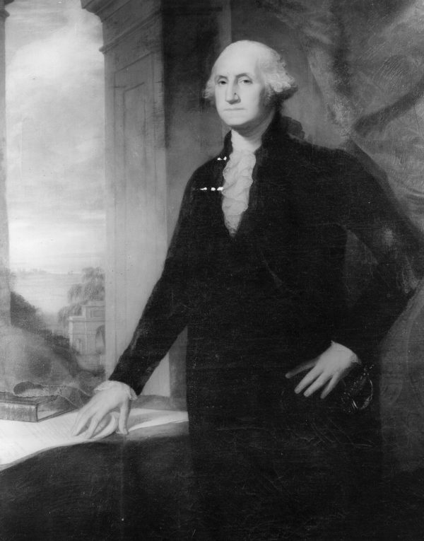 Photo of a painting of George Washington