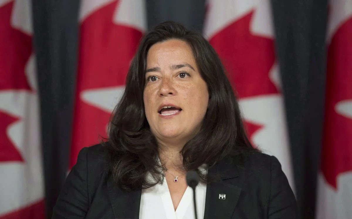 Minister of Justice and Attorney General of Canada Jody Wilson-Raybould speaks during a news conference in Ottawa, on June 30, 2016. (Adrian Wyld/The Canadian Press)