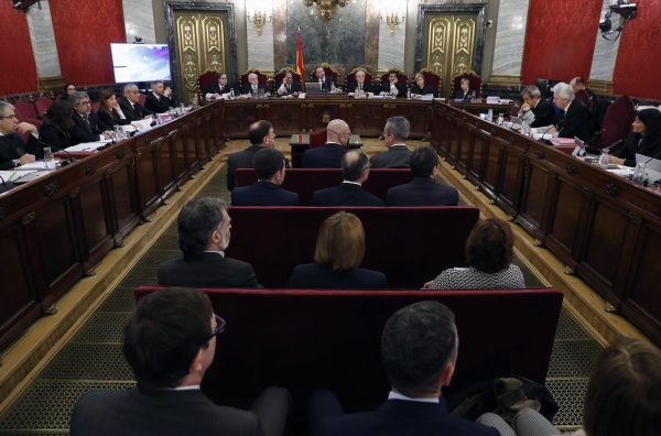 The trial of 12 Catalan separatist leaders at the Supreme Court