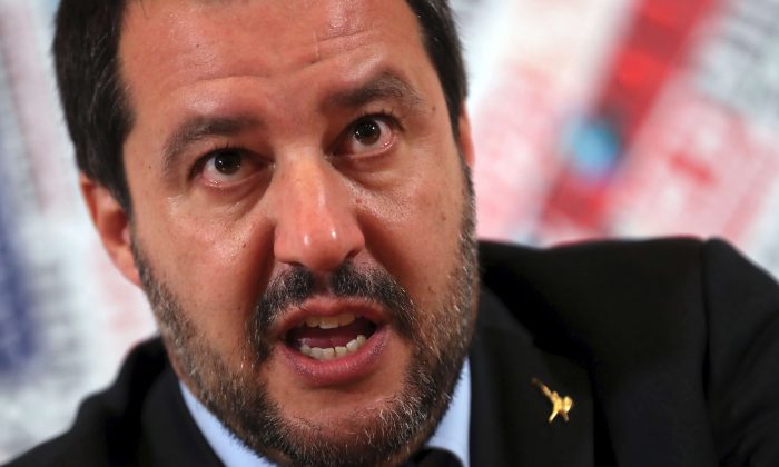 Italian Deputy Prime Minister and League party leader Matteo Salvini in Rome on Dec. 10, 2018. (Tony Gentile/File Photo/Reuters)