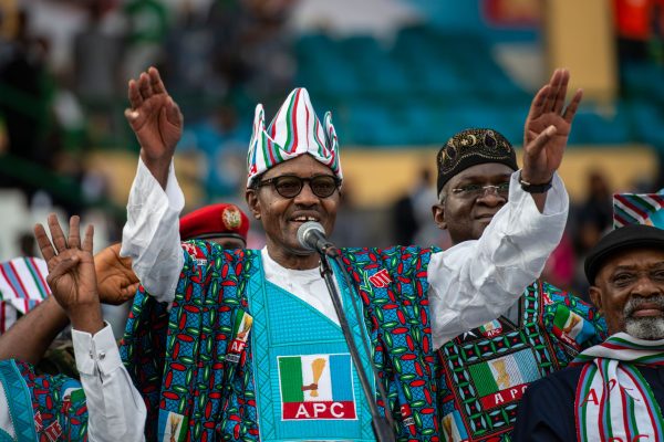 Nigeria's President Muhammadu Buhari of the ruling party All Progressive Congress (APC).