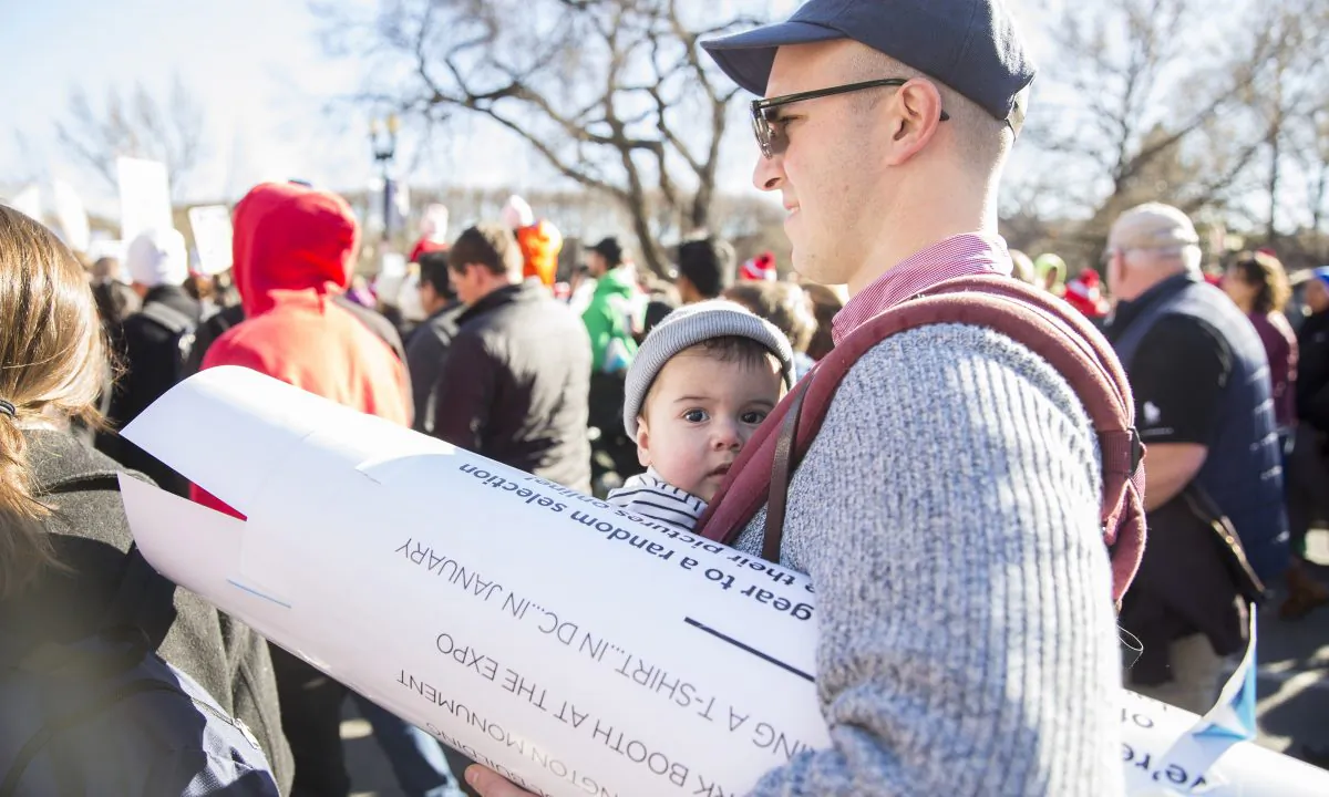 The 45th Annual March for Life rally in Washington on Jan. 19, 2018. (Samira Bouaou/The Epoch Times)