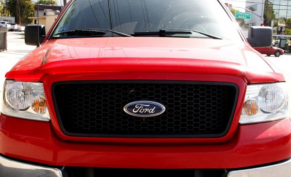 A Ford F-150 truck is parked in Burbank, California