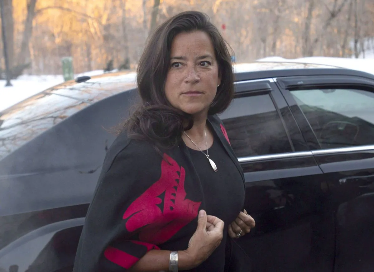 Jody Wilson-Raybould arrives at Rideau Hall in Ottawa on Jan. 14, 2019, as the governing Liberals shuffle their cabinet. The shuffle saw Wilson-Raybould moved from justice minister to Veteran’s Affairs. She resigned from cabinet on Feb. 12. (The Canadian Press/Adrian Wyld)