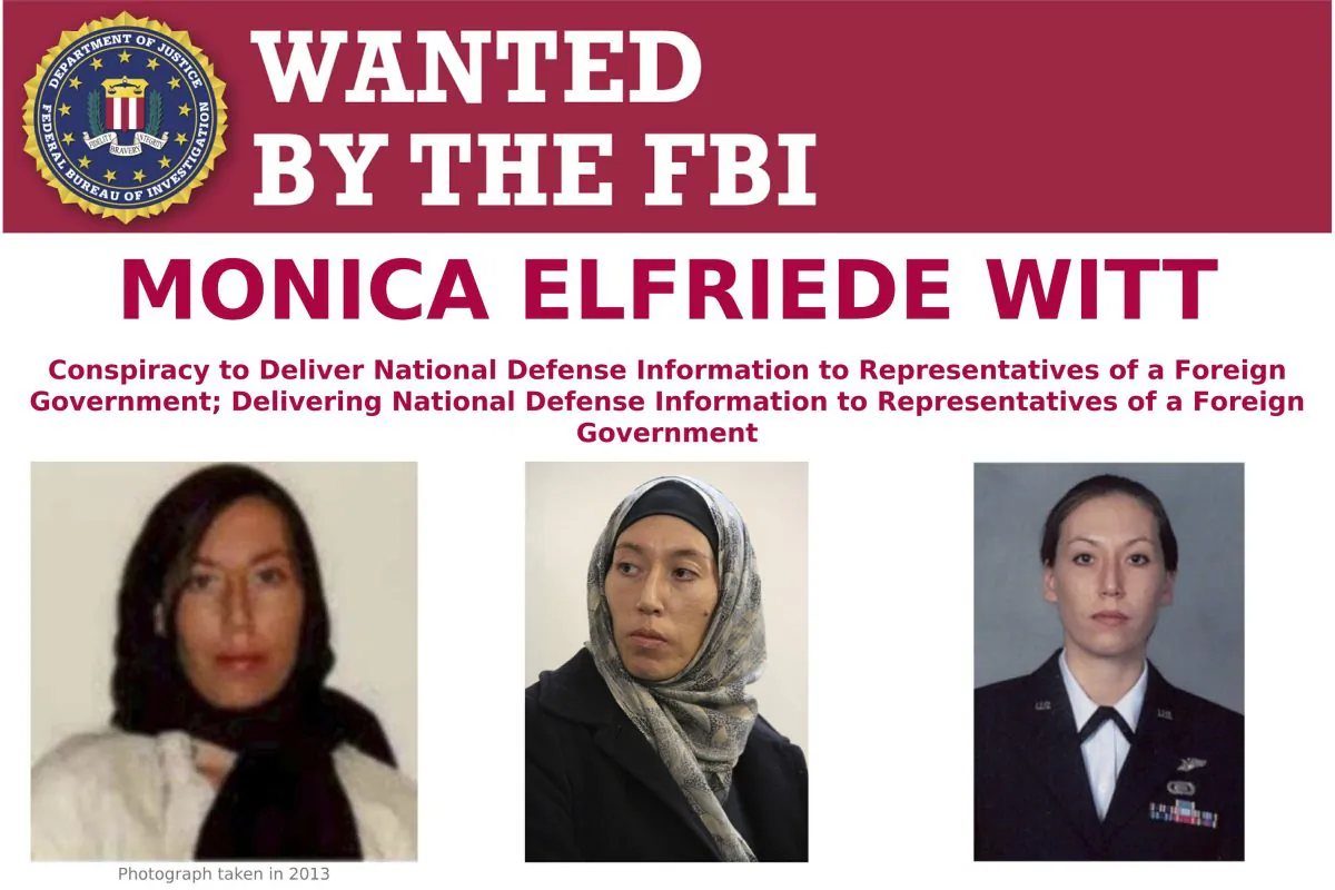 Monica Elfriede Witt. (FBI via AP)