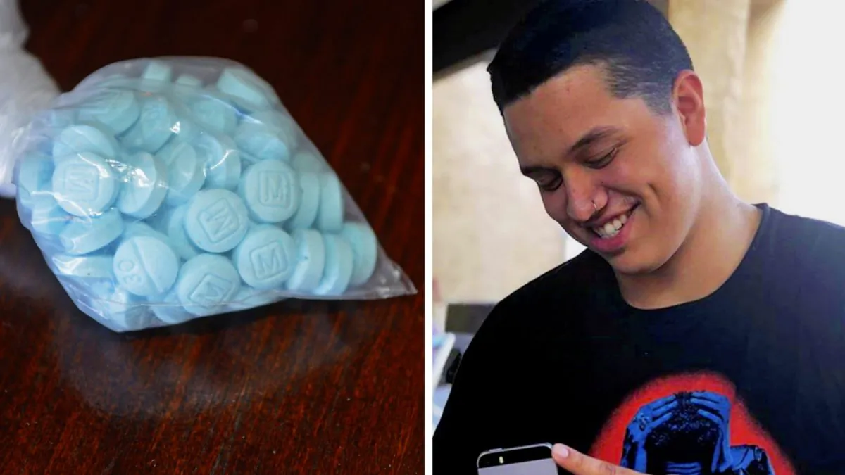 Francisco Chavez, 19, died after he swallowed sky blue fentanyl pills designed to look like oxycodone, and three others were seriously sickened at a Halloween party in 2018. (Drug Enforcement Administration/Seanna Leilani via AP)