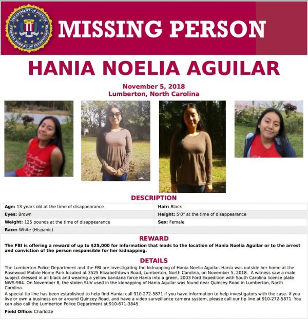 Hania Aguilar kidnapped