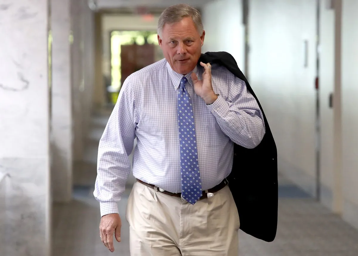 Committee Chairman Sen. Richard Burr arrives for a meeting of the Senate Select Committee on Intelligence in Washington on Aug. 16, 2018. (Win McNamee/Getty Images)