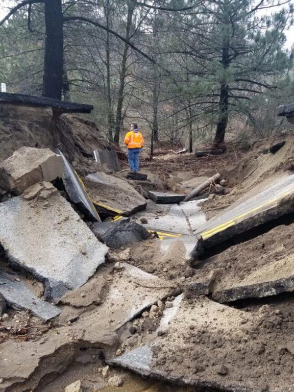 damage to Mountain Highway 243