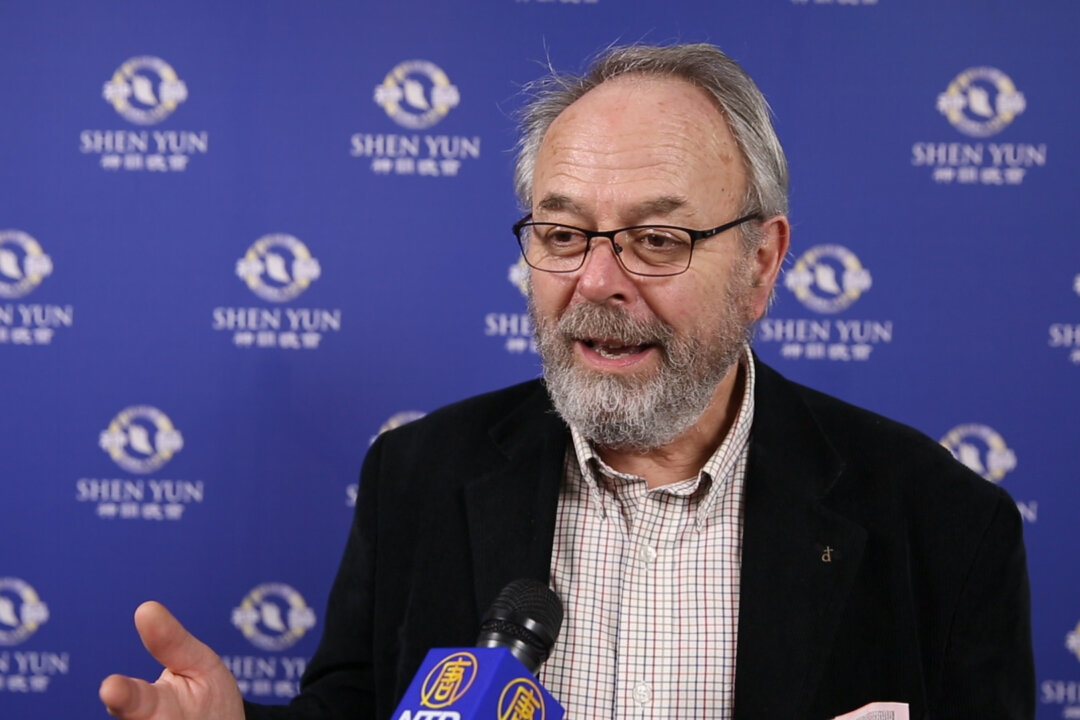 Bruno Le Floc'h, deacon of the parish of Saint-Yves-de-la-Côte-Sauvage (Le Pouliguen), attended the premiere of Shen Yun at the Cité des Congrès in Nantes on Feb. 15, 2019. (NTD Television)