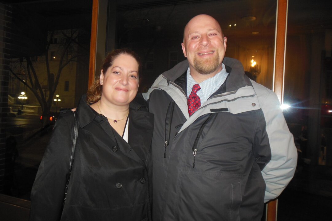 Allison Miller and her husband Josh Murack enjoyed Shen Yun Performing Arts in St. Paul, Minnesota, on Feb. 16, 2019. (Sherry Dong/Epoch Times)