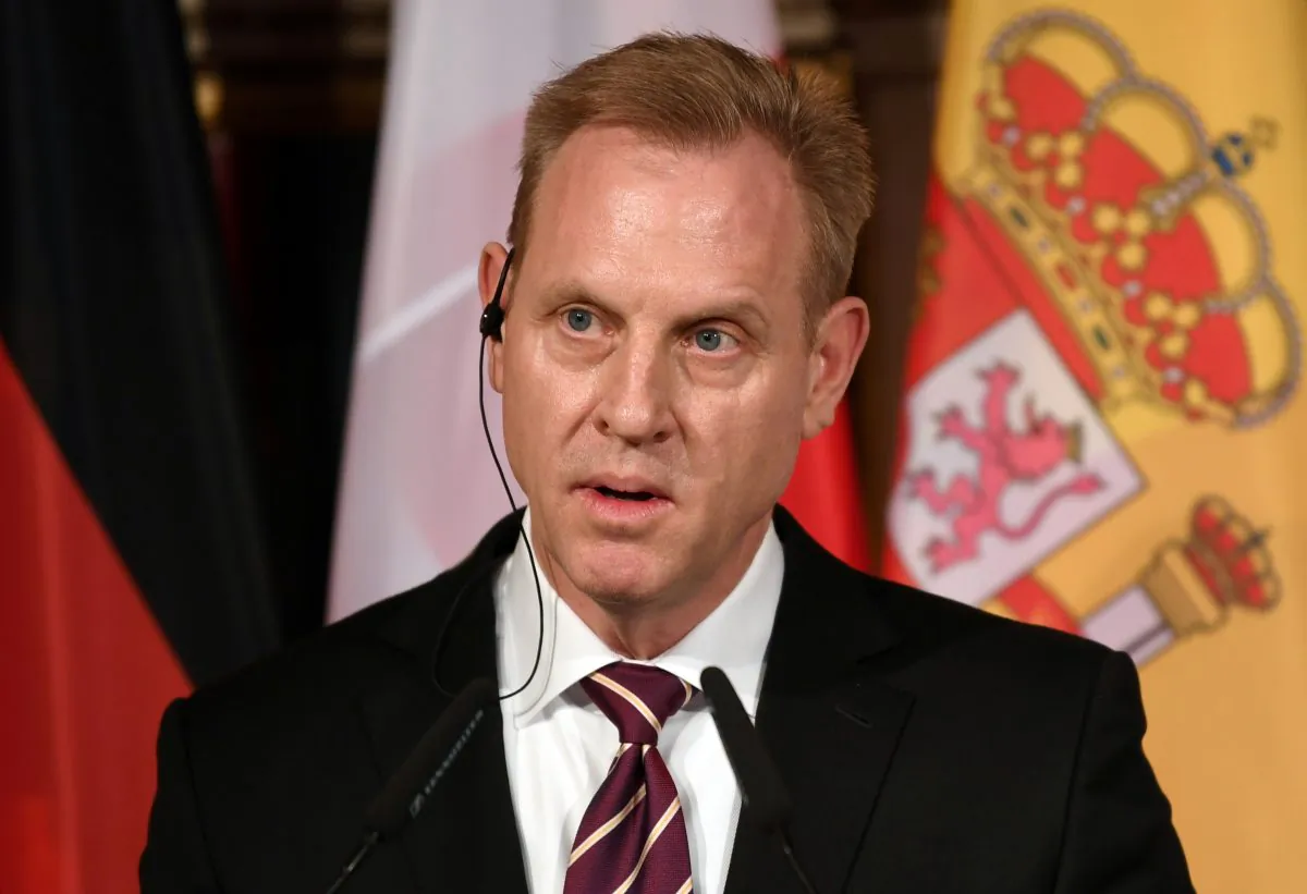 Secretary of Defense Patrick Shanahan speaks at the annual Munich Security Conference in Munich, Germany Feb. 15, 2019. (Andreas Gebert/Reuters)
