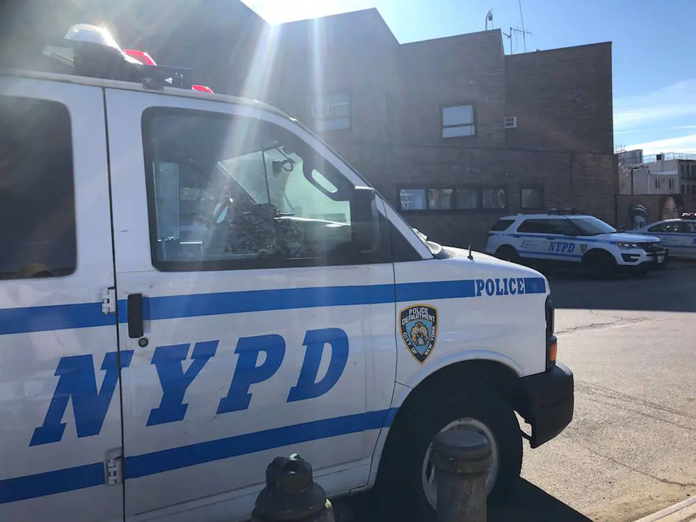 Photo of an NYPD vehicle in Brooklyn, New York on Feb. 17, 2019. (Mimi Nguyen Ly/The Epoch Times)