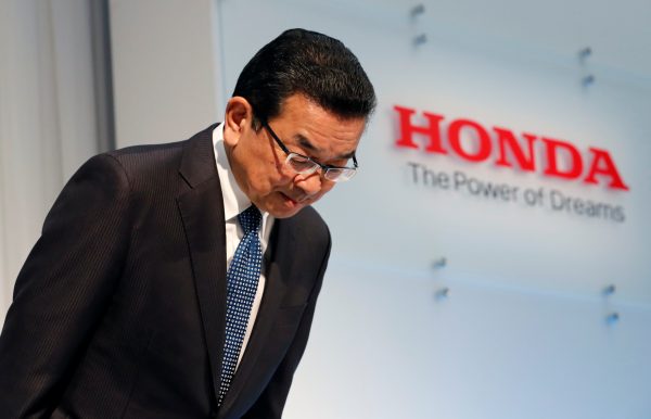 Honda Motor Chief Executive Takahiro Hachigo
