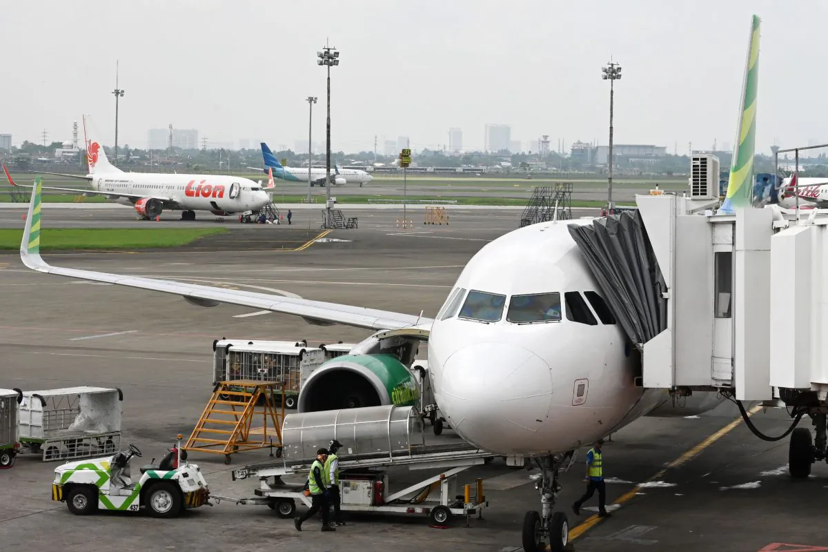 Planes at Sukarno-Hatta International Airport in Tangeran, Jakarta, on Nov. 27, 2018. (Adek Berry/AFP/Getty Images)