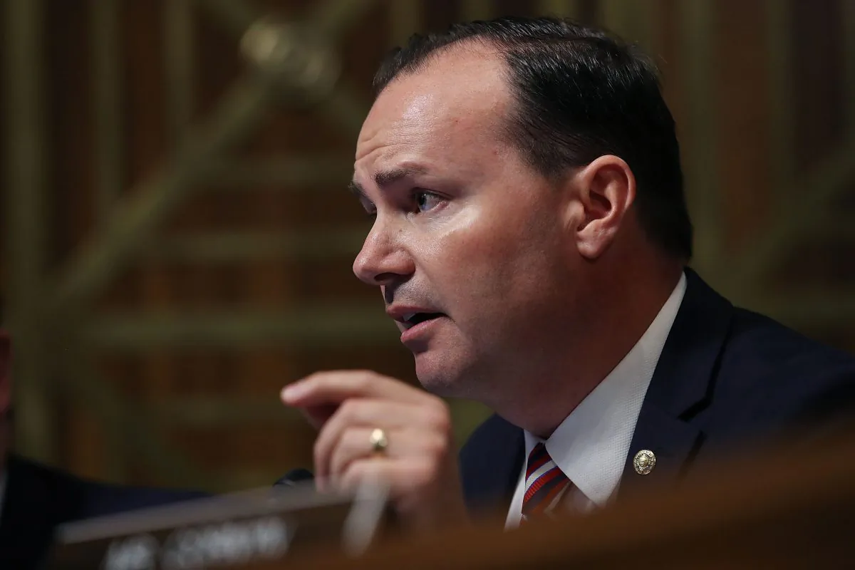 Senate Judiciary Committee member Sen. Mike Lee (R-Utah) on Capitol Hill in Washington on Sept. 27, 2018. (Win McNamee/Getty Images)
