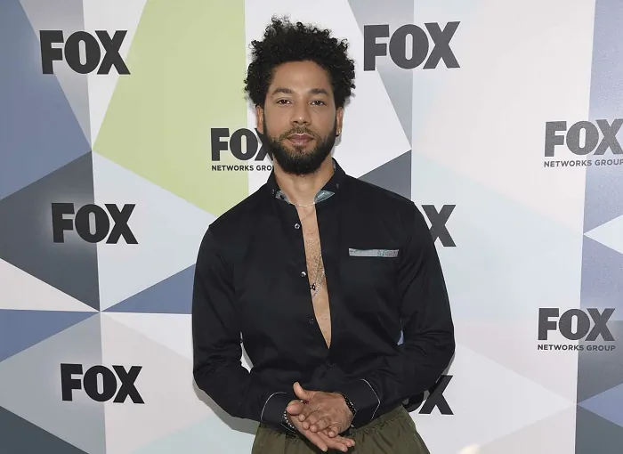  Jussie Smollett, a cast member in the TV series "Empire," attends the Fox Networks Group 2018 programming presentation afterparty in New York, on May 14, 2018. (Evan Agostini/Invision/AP, File)