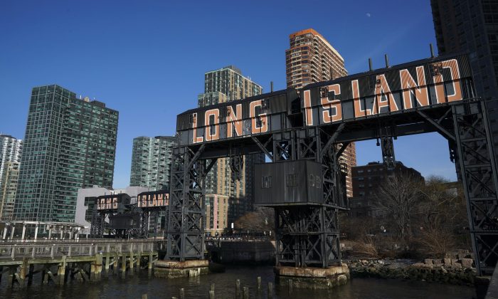 A view of Gantry Plaza State Park along the waterfront in Long Island City, February 14, 2019 in the Queens borough of New York City. Amazon said on Thursday that they are cancelling plans to build a corporate headquarters in Long Island City, Queens after coming under harsh opposition from some local lawmakers and residents. Drew Angerer/Getty Images