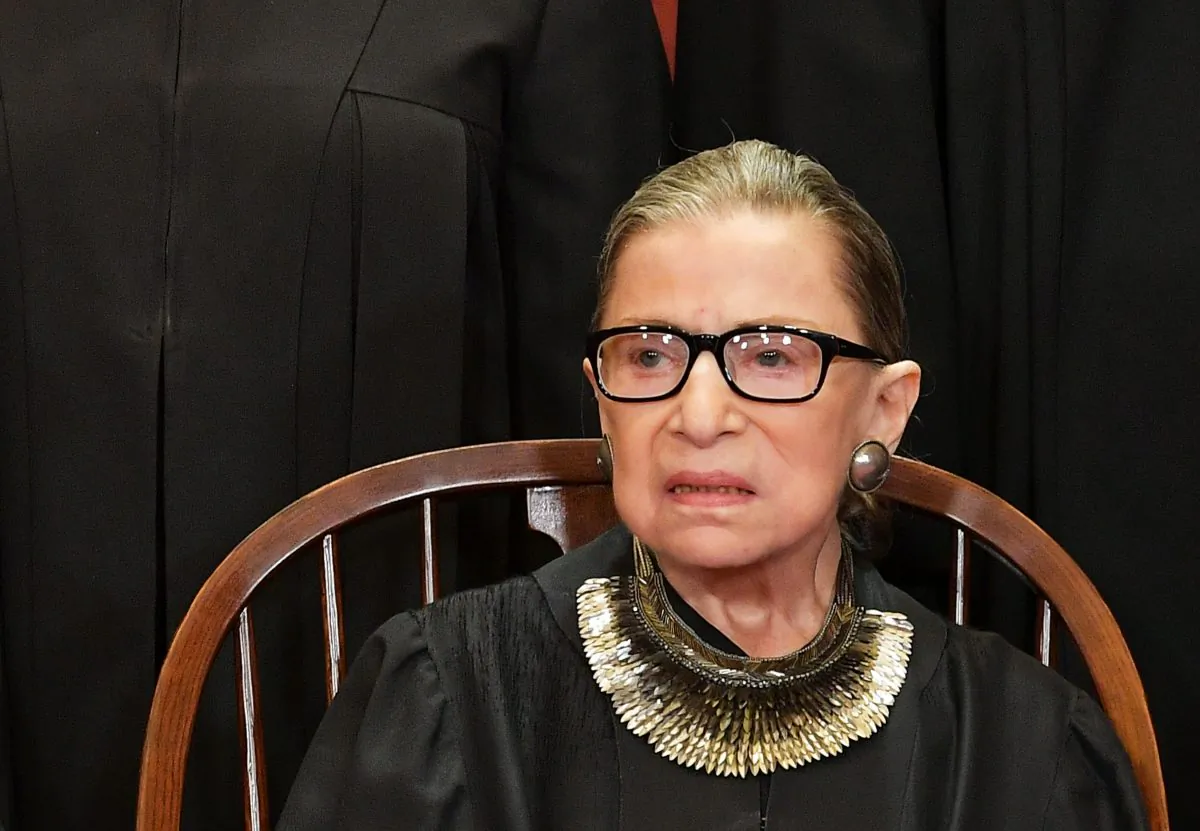 Associate Justice Ruth Bader Ginsburg at the Supreme Court in Washington, DC on Nov. 30, 2018. (MANDEL NGAN/AFP/Getty Images)