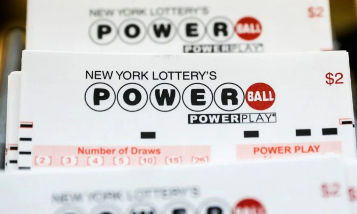 New York Lottery Powerball tickets are displayed in a store in New York City on Aug. 22, 2017. (Brendan McDermid/Reuters)