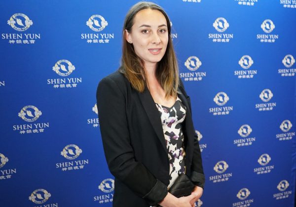 Disabilities support service team leader Caroline Moore saw Shen Yun in Perth's Regal Theatre, Western Australia, on Feb. 20, 2019. (Victor Bernal/NTD Television)