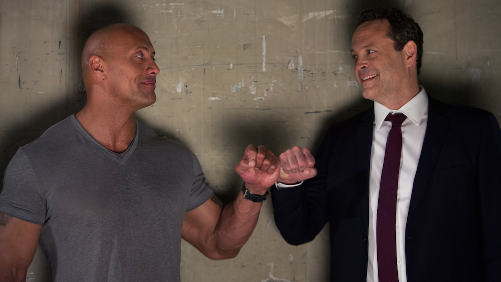 WWE star The Rock and Vince Vaughn